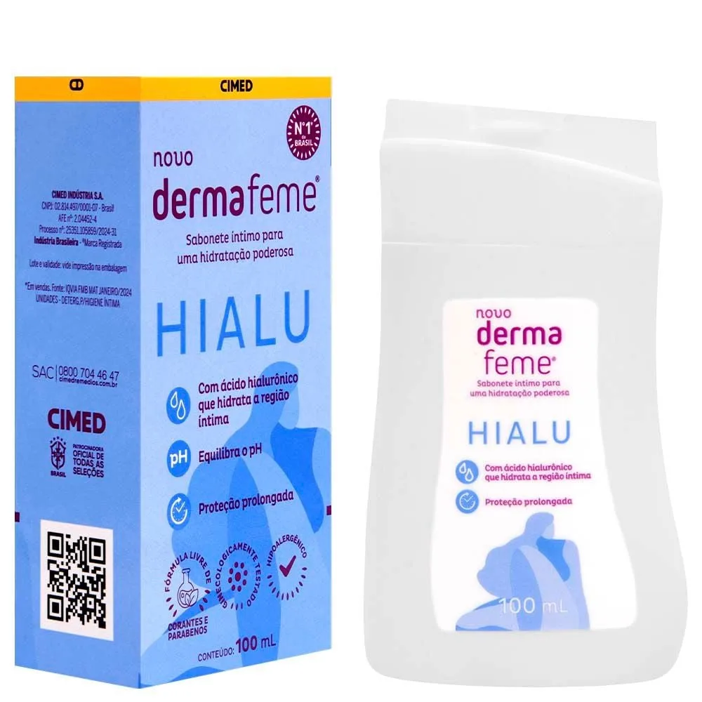 Dermafeme Hialu Sabonete íntimo 100ml Cimed