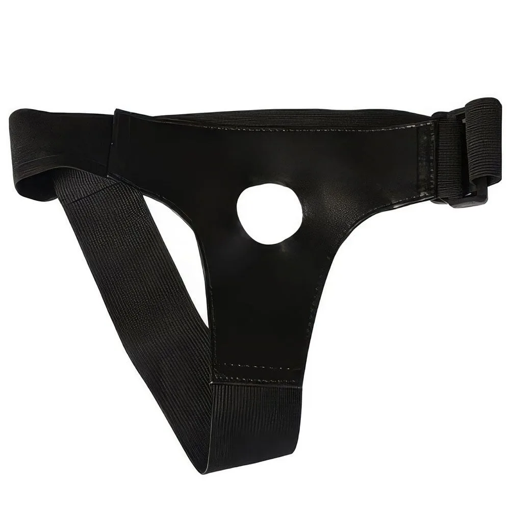 Cinta De Couro Ajustável Para Pênis Com Ventosa Sexy Import