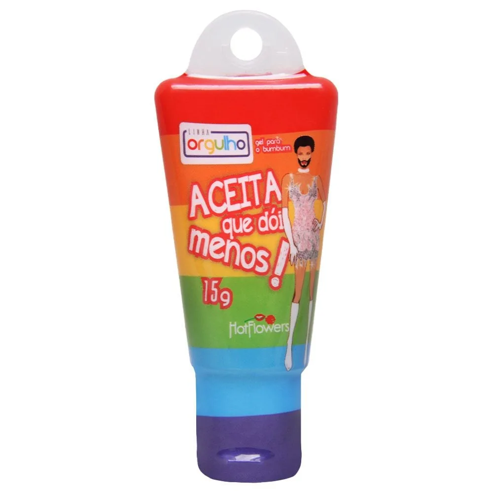 Aceita Que Dói Menos Deslizante Anal 15g Hot Flowers