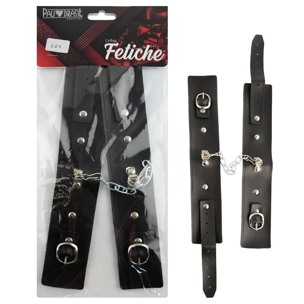 Algemas Bracelete Couro Sintético Pau Brasil