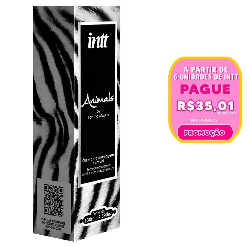 Animals óleo Afrodisíaco Massagem 130ml Intt