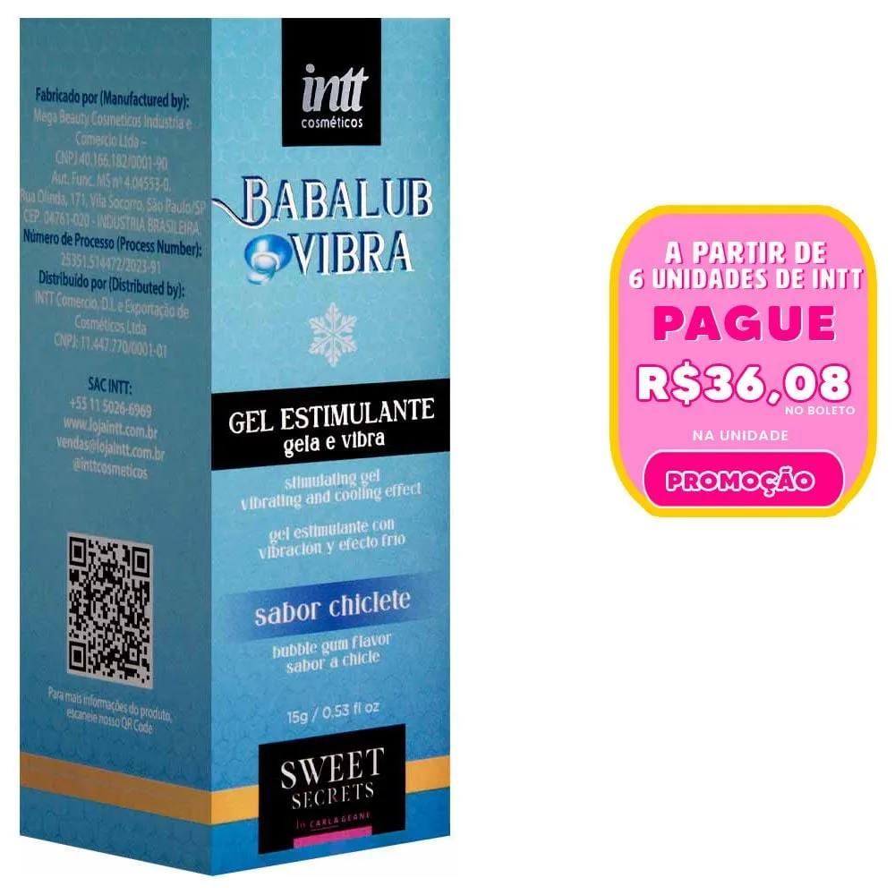 Babalub Vibra Ice Excitante By Carla Geane 15g Intt