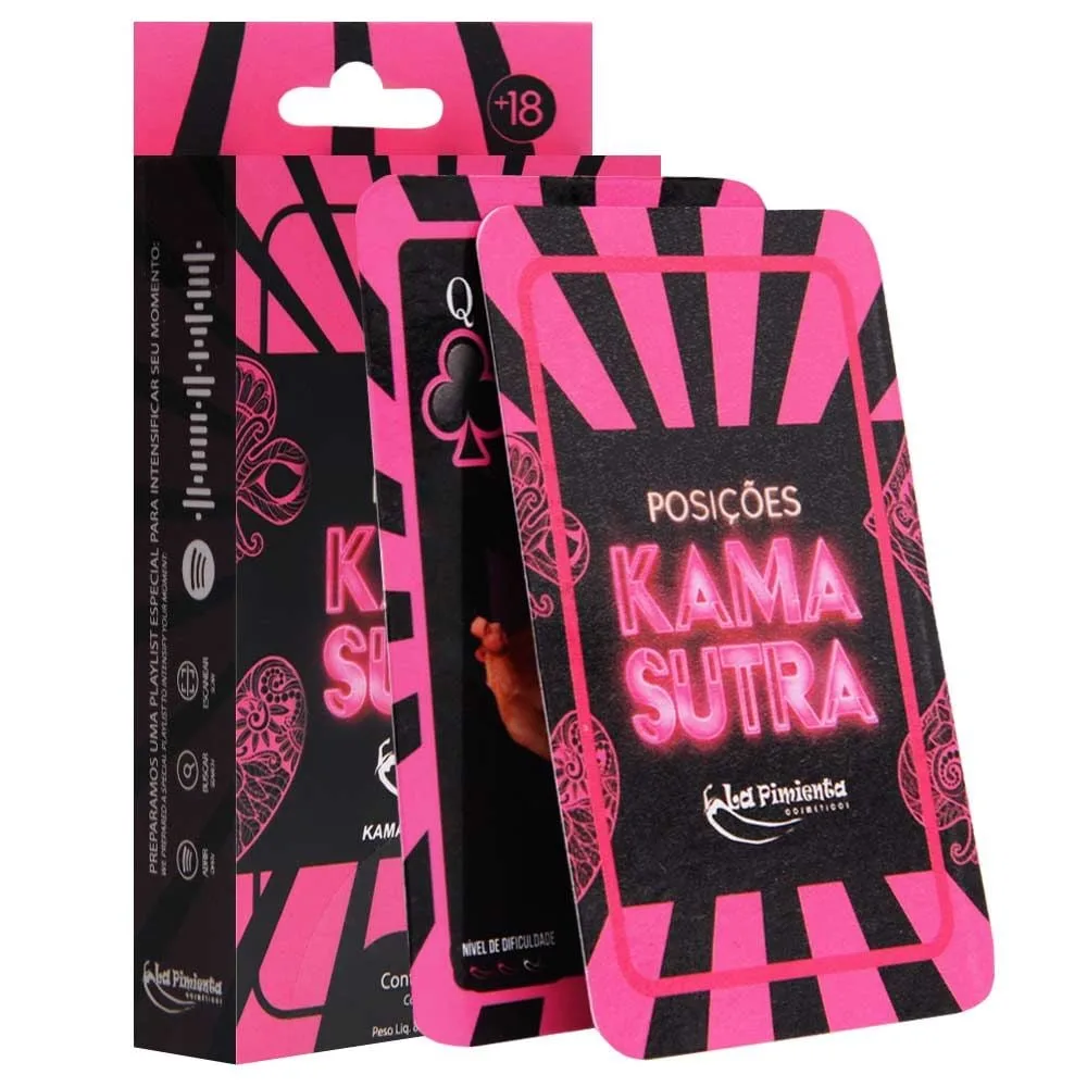 Baralho Posições Kama Sutra 54 Cartas La Pimienta