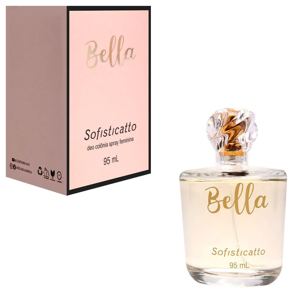 Bella Deo Colônia Spray Feminina 95ml Sofisticatto