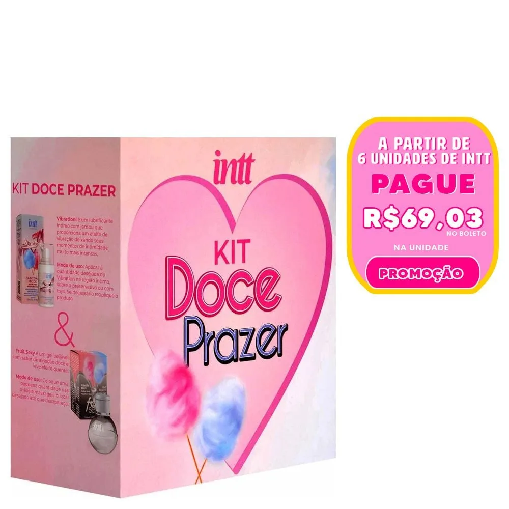 Box Doce Prazer Vibration E Fruit Algodão Doce Intt