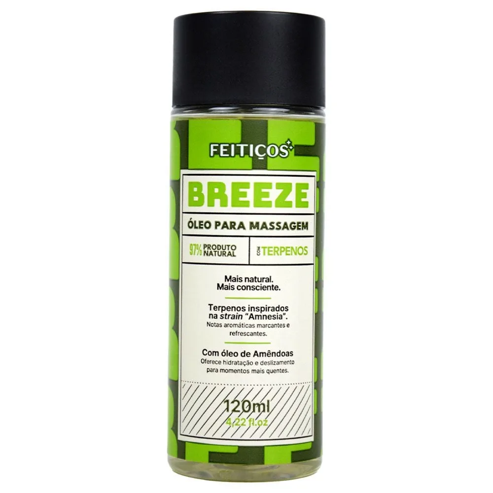 Breeze óleo Corporal Beijável Terpenos 120ml Feitiços