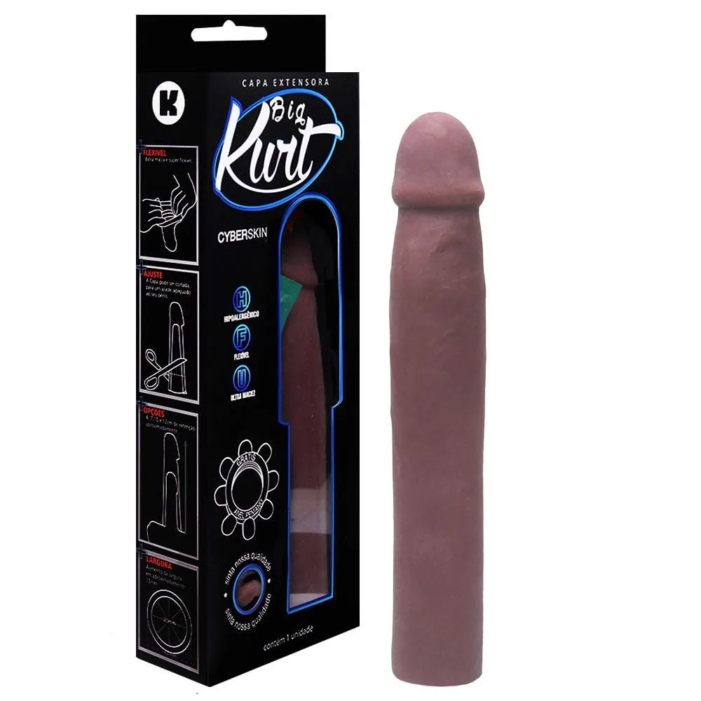 Capa Peniana Cyber Big Kurt Aumenta 4cm Kgel