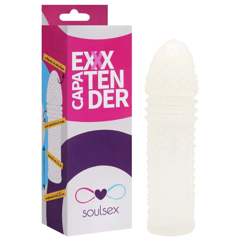 Capa Peniana Silicone Fosforescente 15cm Soulsex