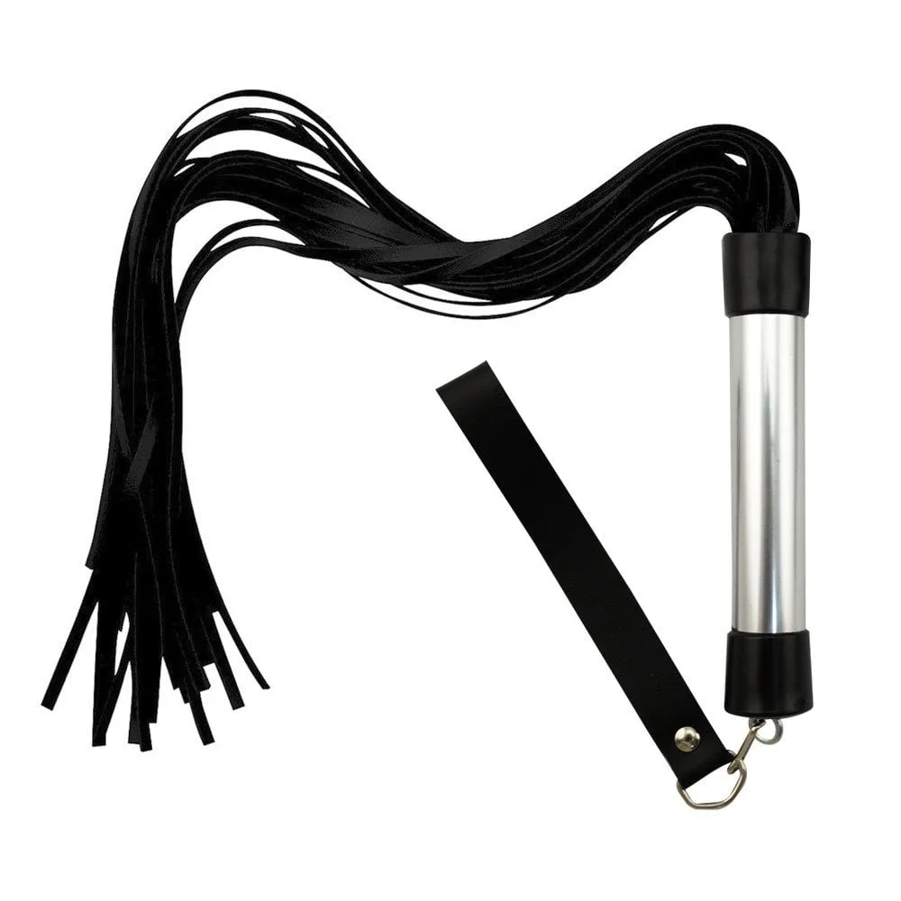 Chicote Base Alumínio Com 24 Tiras 40cm Dominatrixxx