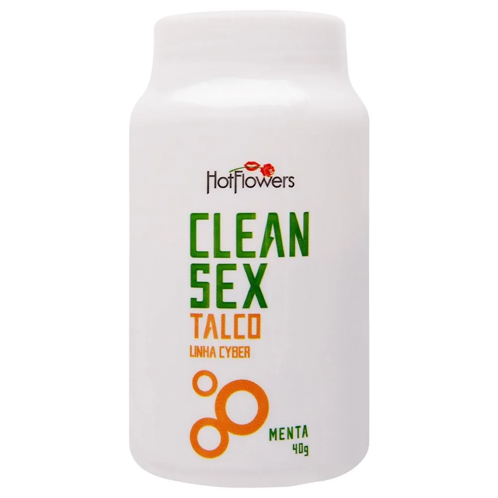 Clean Sex Talco Linha Cyber 40g Hot Flowers