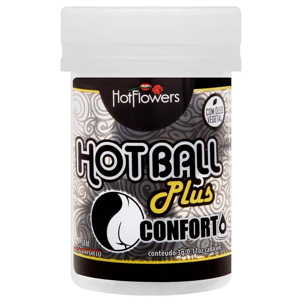 Conforto Bolinha Anestésica Hot Ball 2 Unidades Hot Flowers