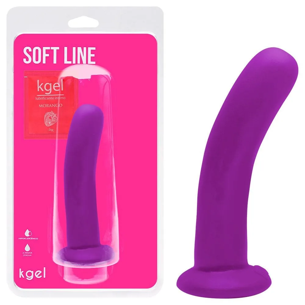 Dildo Ponto G Borracha Colors 16 X 4cm Kgel