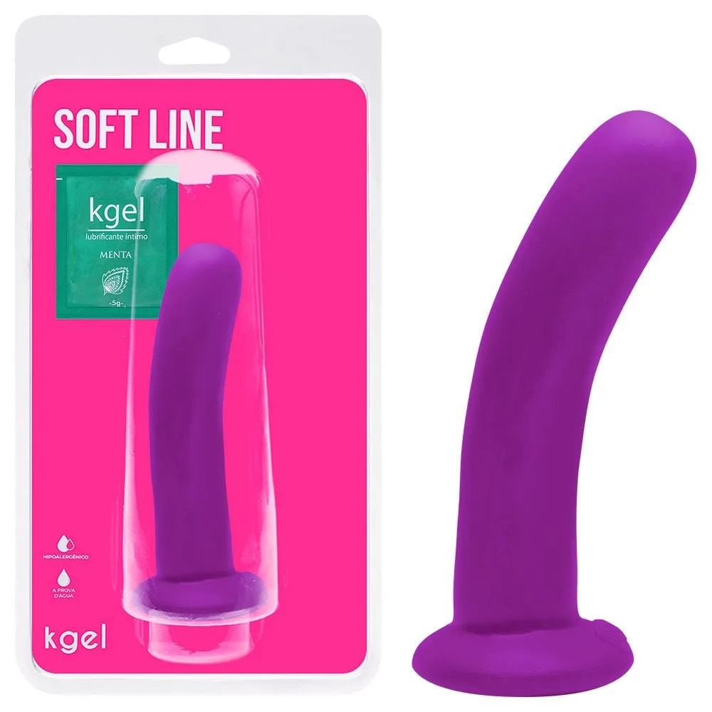 Dildo Ponto G Borracha Colors 17 X 4cm Kgel