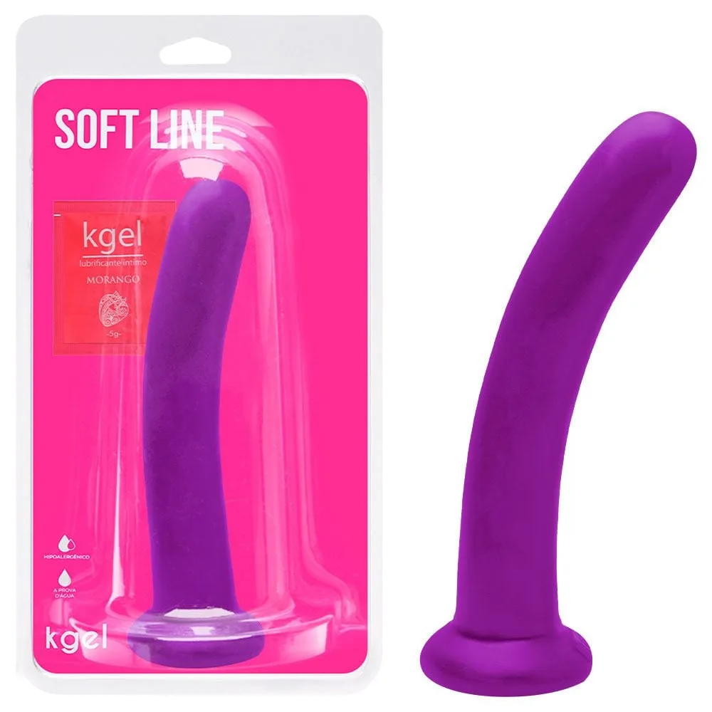 Dildo Ponto G Borracha Colors 19 X 4cm Kgel