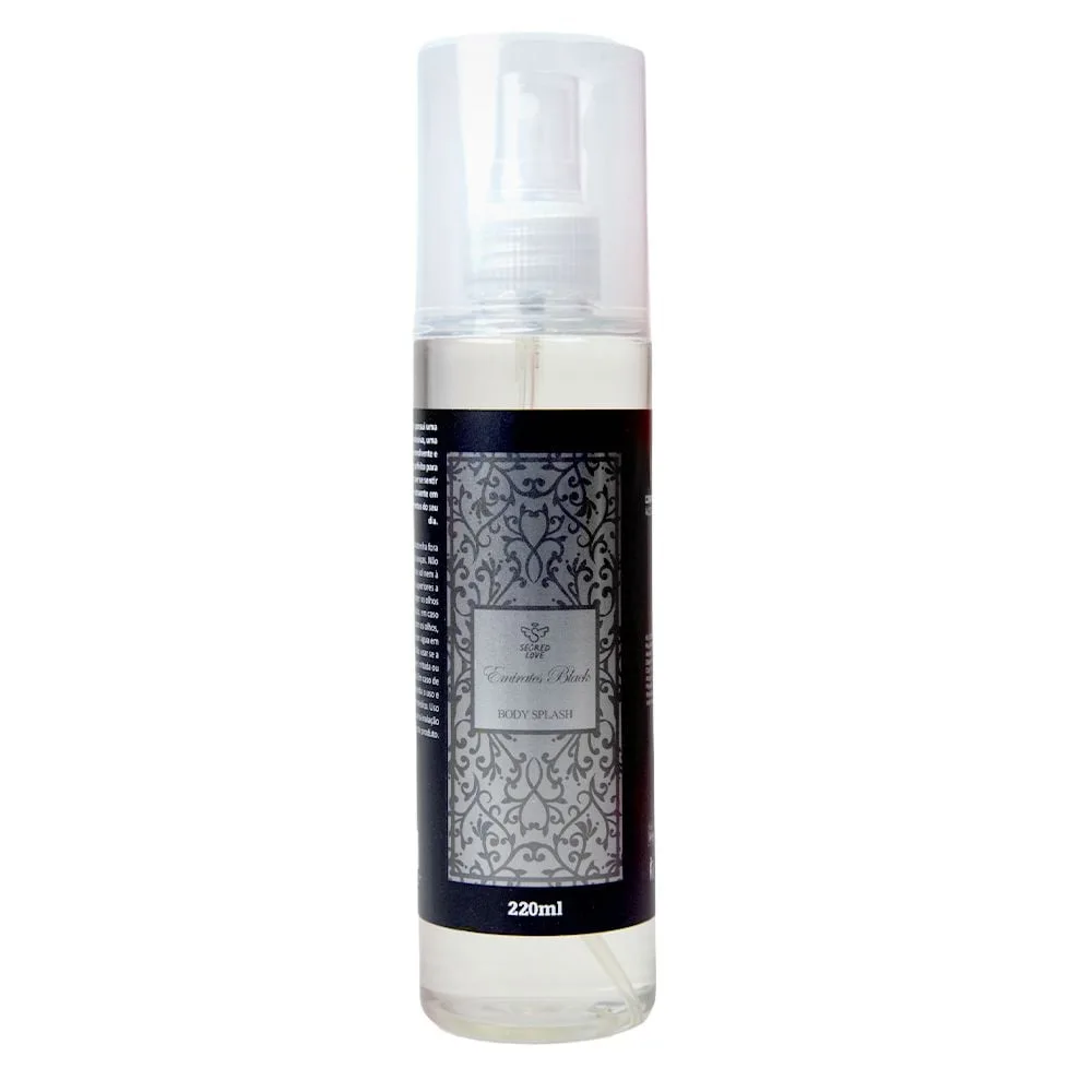 Emirates Black Body Splash Masculino 220ml Segred Love