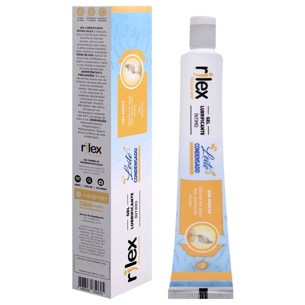 Gel Lubrificante íntimo Leite Condensado 50g Rilex