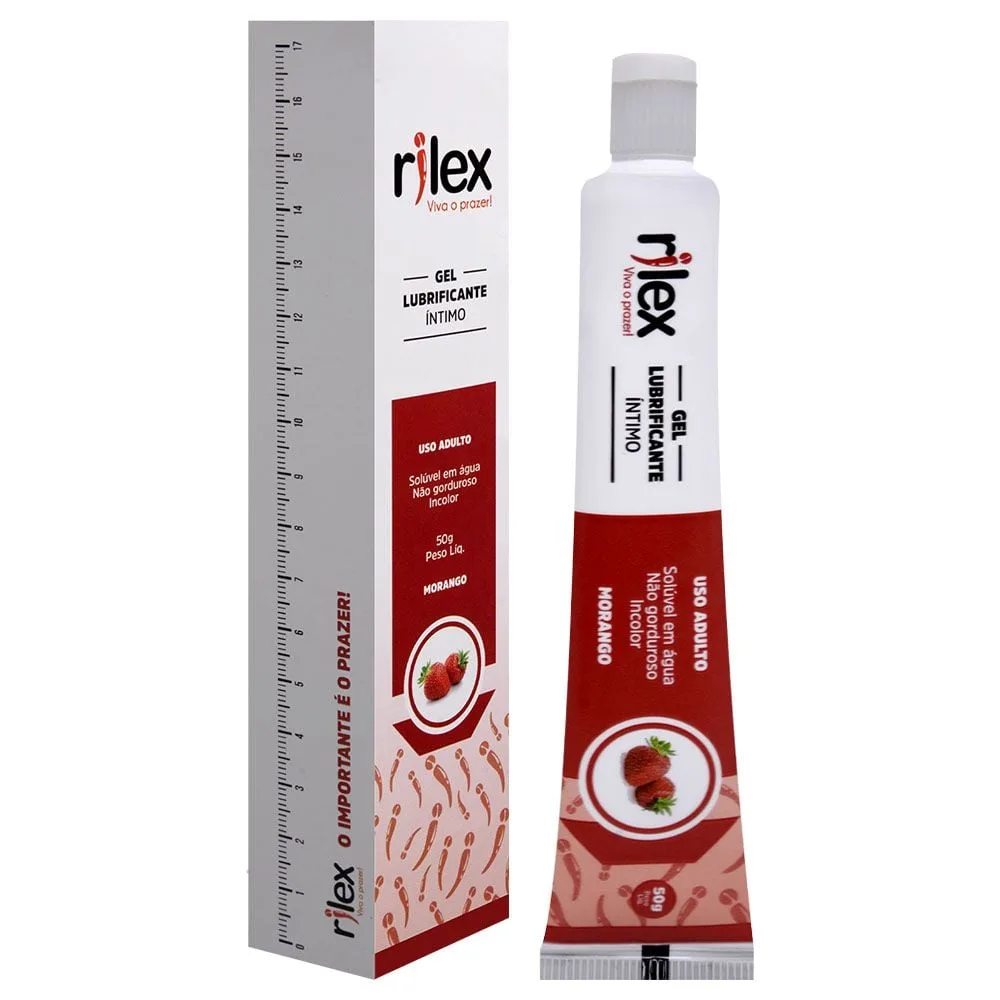 Gel Lubrificante íntimo Morango 50g Rilex