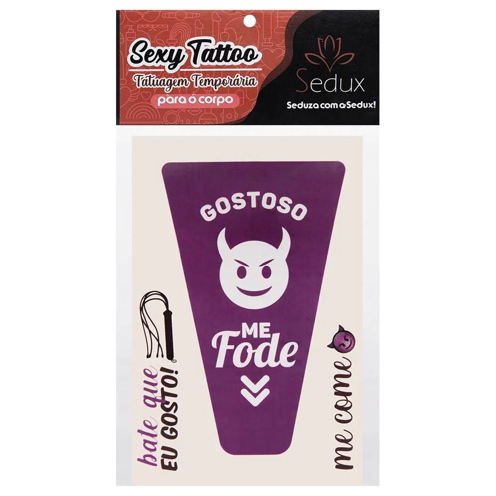 Gostoso Tatuagem Temporária 10 X 14cm Sedux