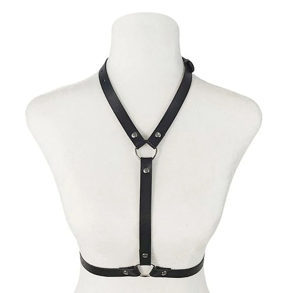 Harness Peitoral Em Couro Sexy Import