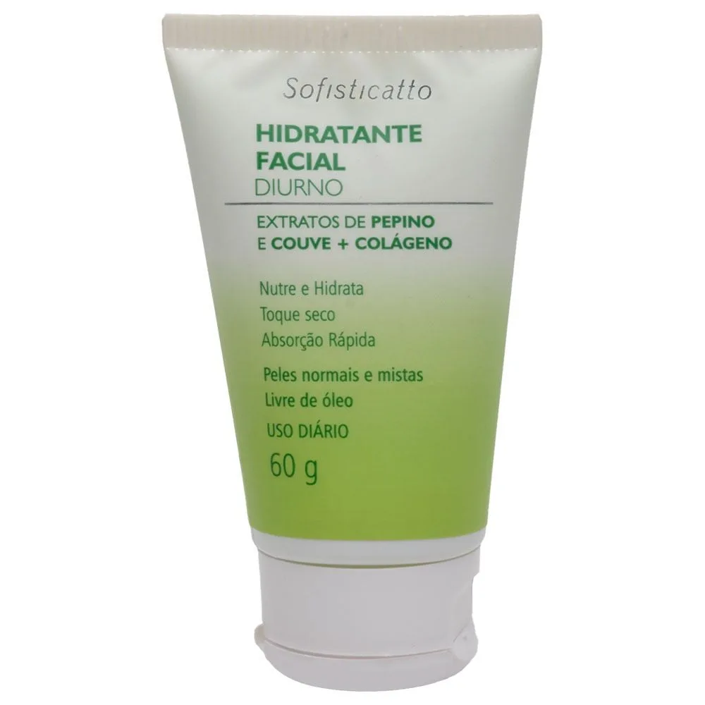 Hidratante Facial Diurno Pepino Couve 60g Sofisticatto