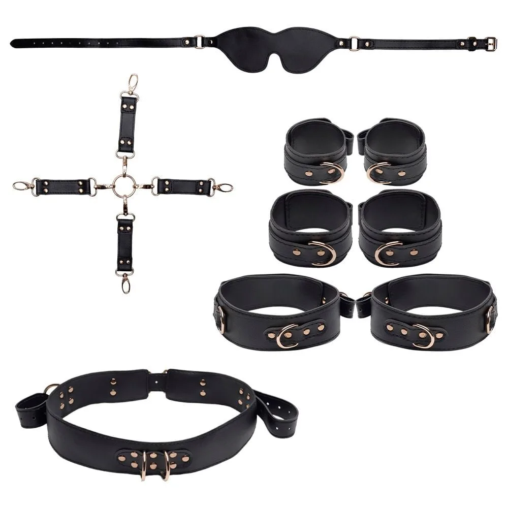 Kit Bondage 6 Itens Restrições Cruzada Youvibe Vipmix