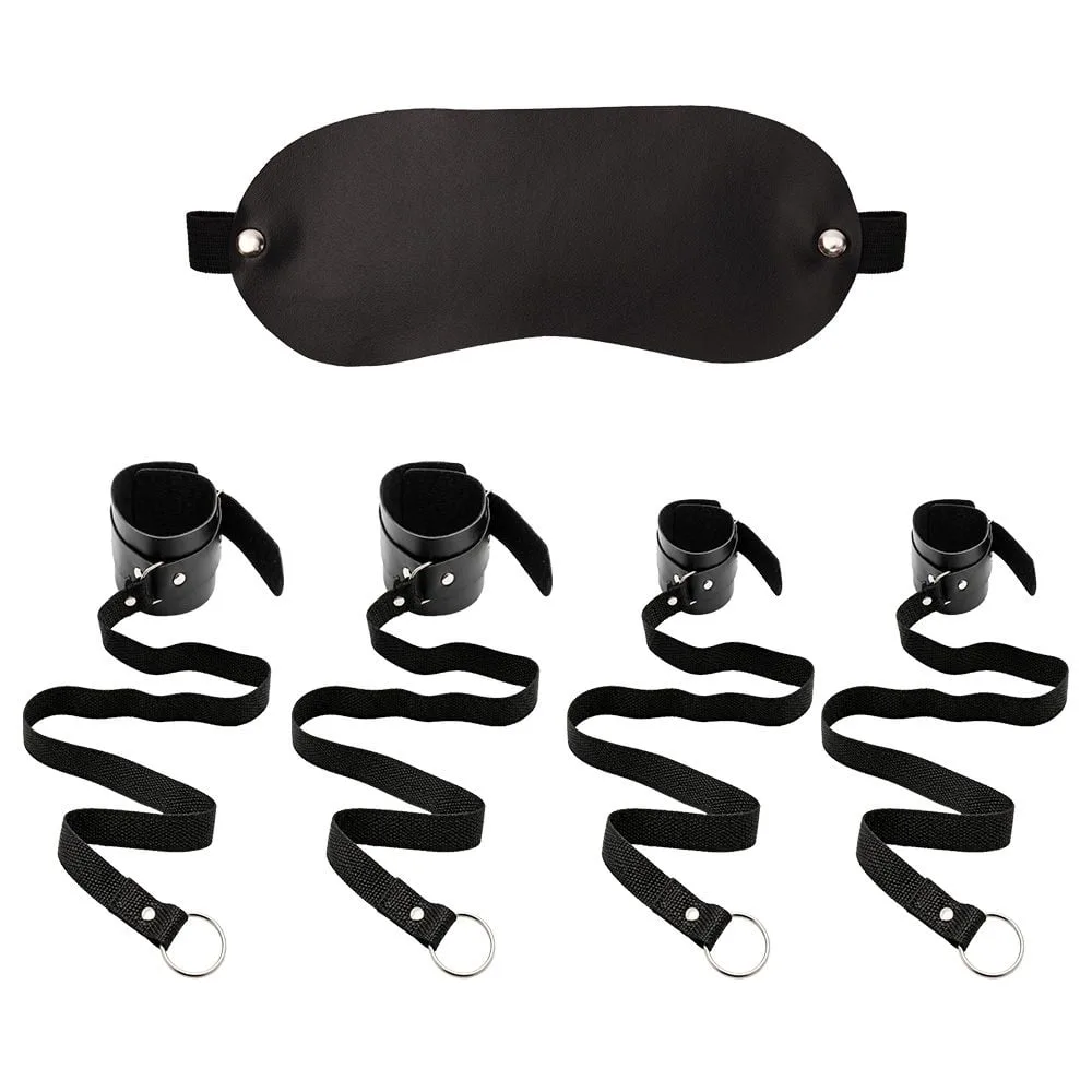 Kit Bondage Completo Em Couro Sado êxtase