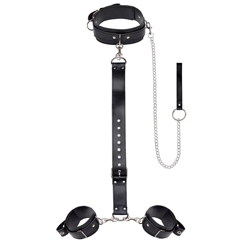 Kit Bondage Restrições Pescoço Pulsos Youvibe Vipmix