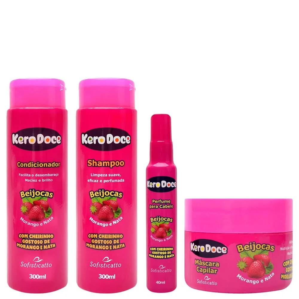 Kit Capilar Completo Beijocas 4 Itens Sofisticatto