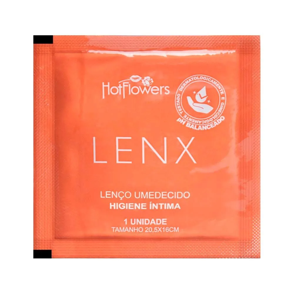 Lenx Lenço Higiene íntima Unitário Hot Flowers