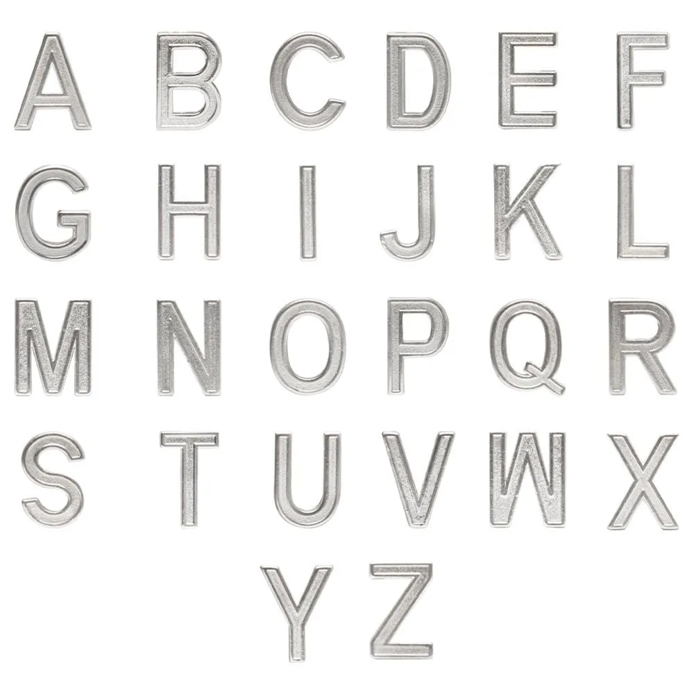 Letras Metalizada Prateada Personalizável Yaffa