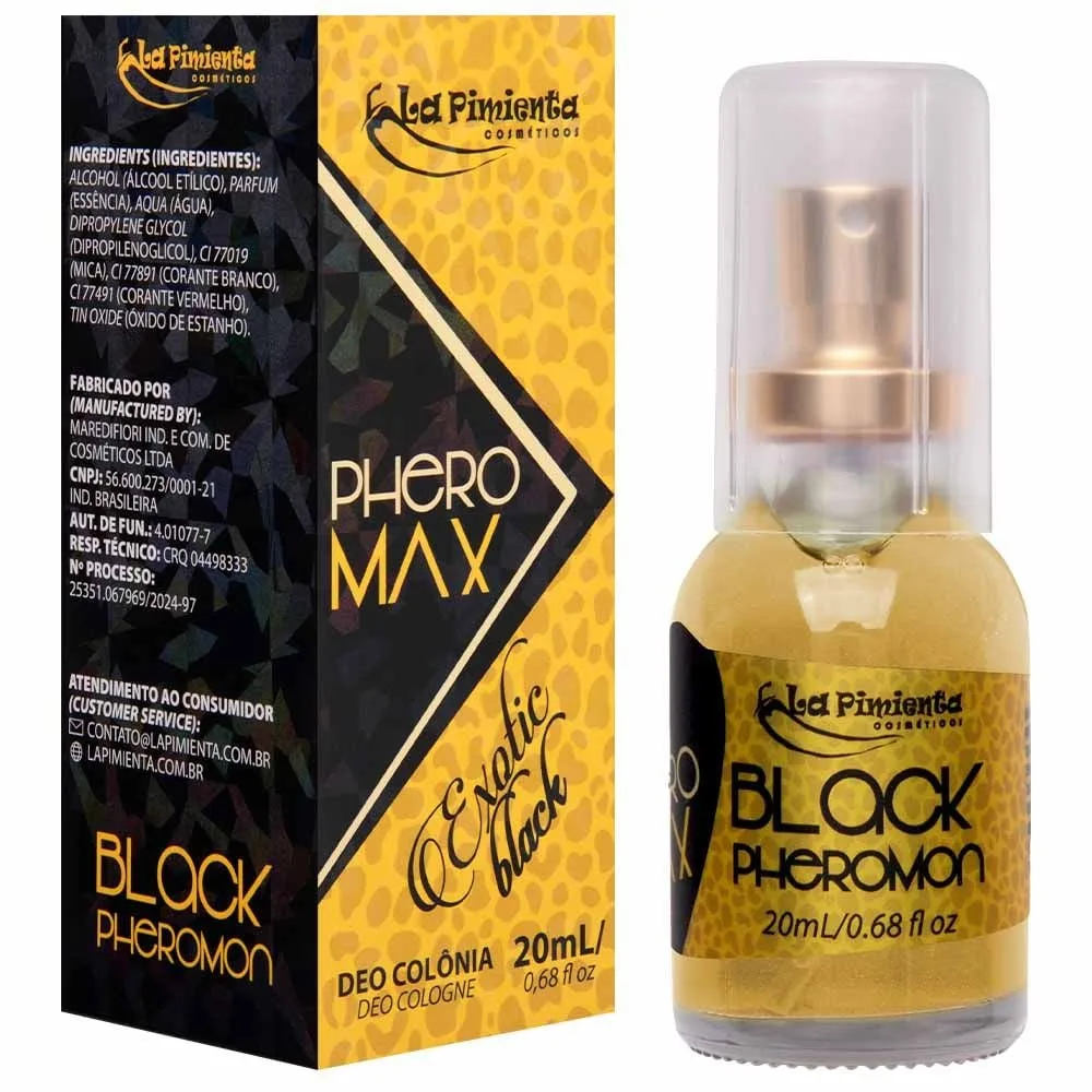 Perfume Phero-max Exotic Black 20ml La Pimienta