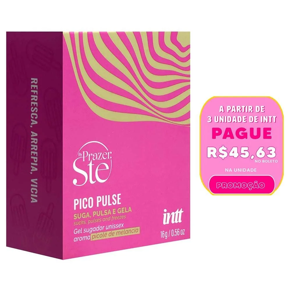 Pico Pulse Melancia Gel Suga Vibra Pulsa 16g Intt