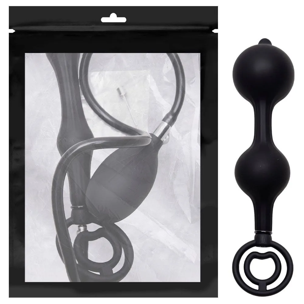 Plug Anal Anel Duplo Inflável 22,5 X 5cm Sexy Import