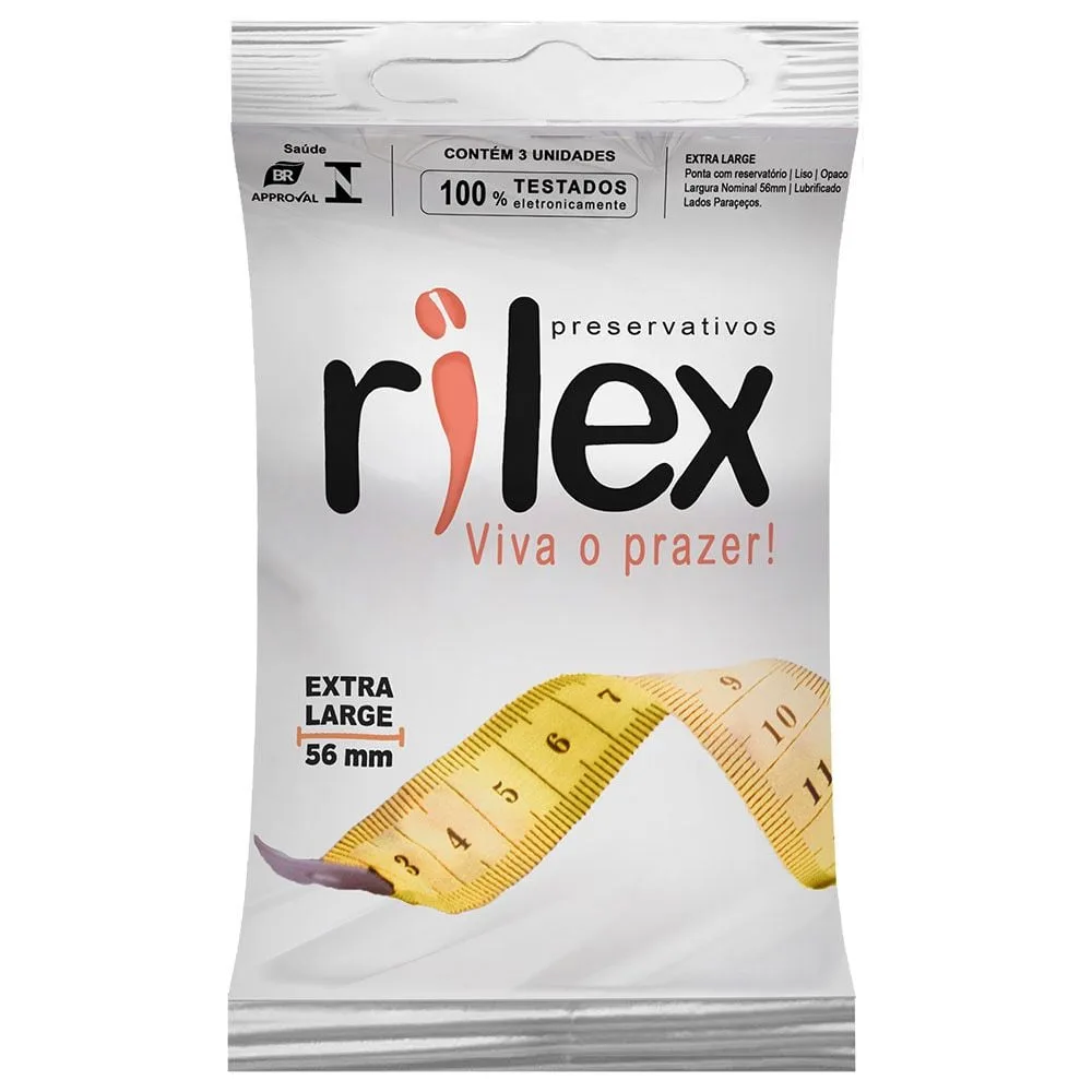 Preservativo Extra Large 03 Unidades Rilex