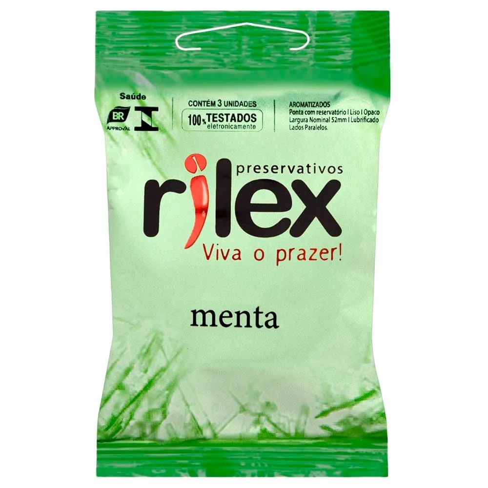 Preservativo Menta 03 Unidades Rilex
