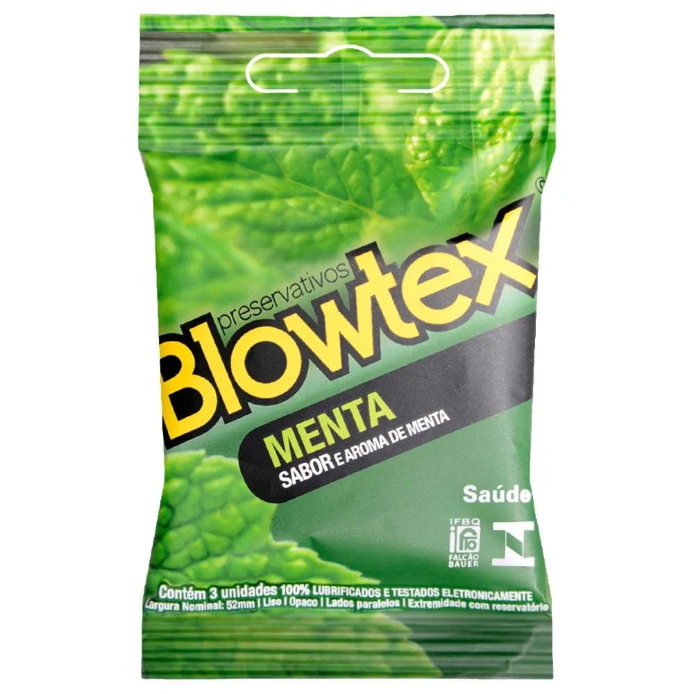 Preservativo Sabor Menta 03 Unidades Blowtex
