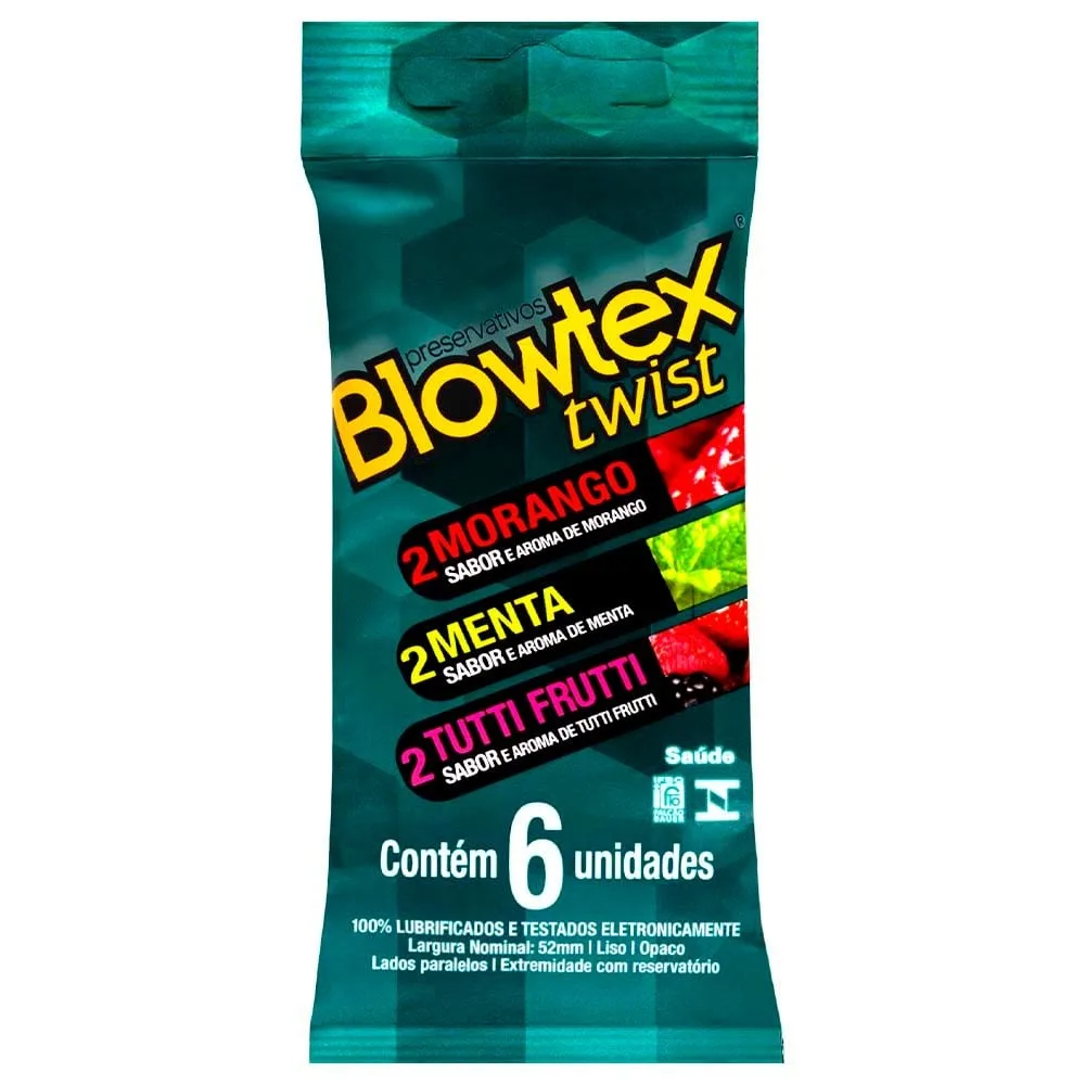 Preservativo Sabores Twist 06 Unidades Blowtex