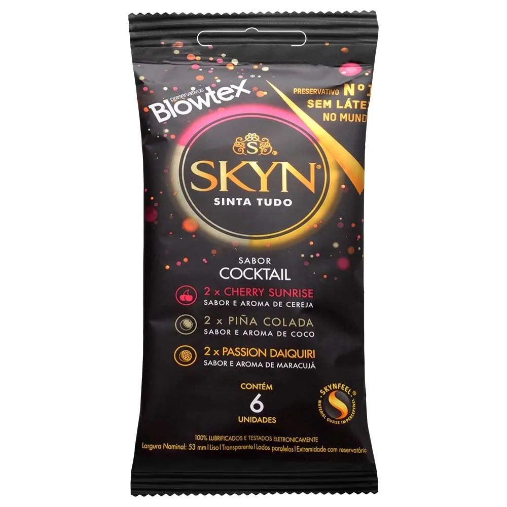 Preservativo Skyn Cocktail 06 Unidades Blowtex