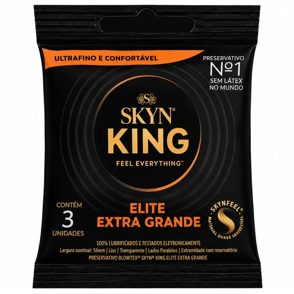 Preservativo Skyn King Extra Grande 03 Unidades Blowtex