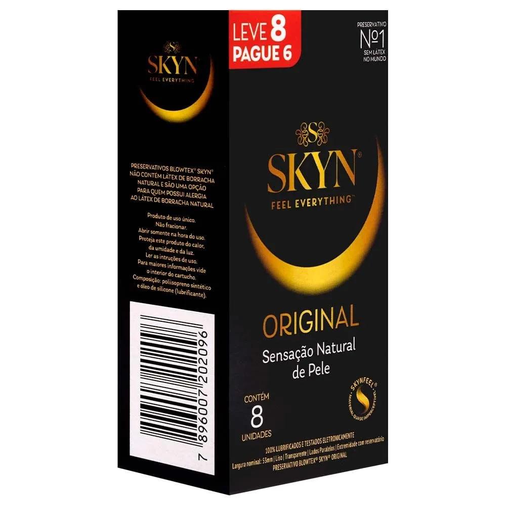 Preservativo Skyn Original 08 Unidades Blowtex