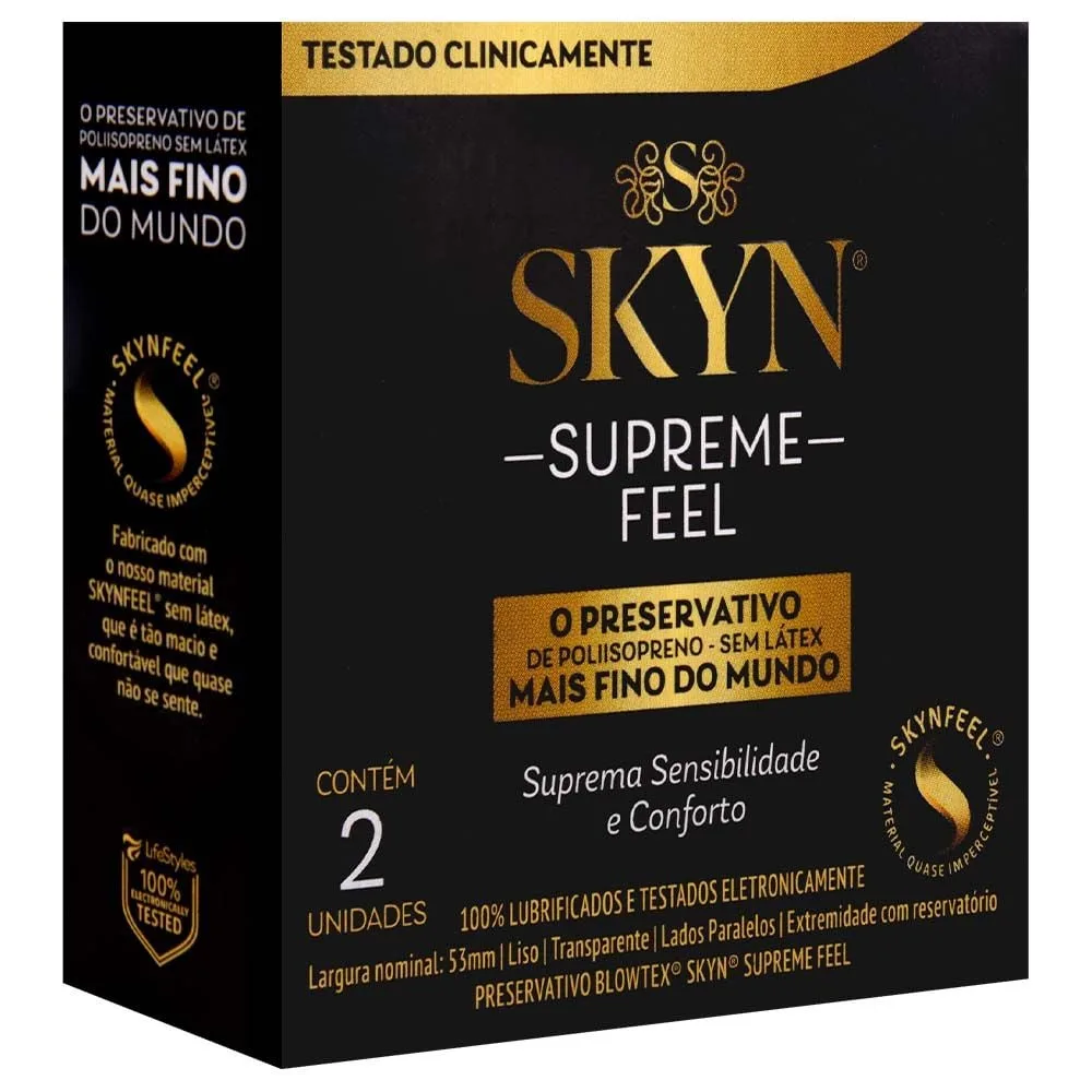 Preservativo Skyn Supreme Feel 02 Unidades Blowtex