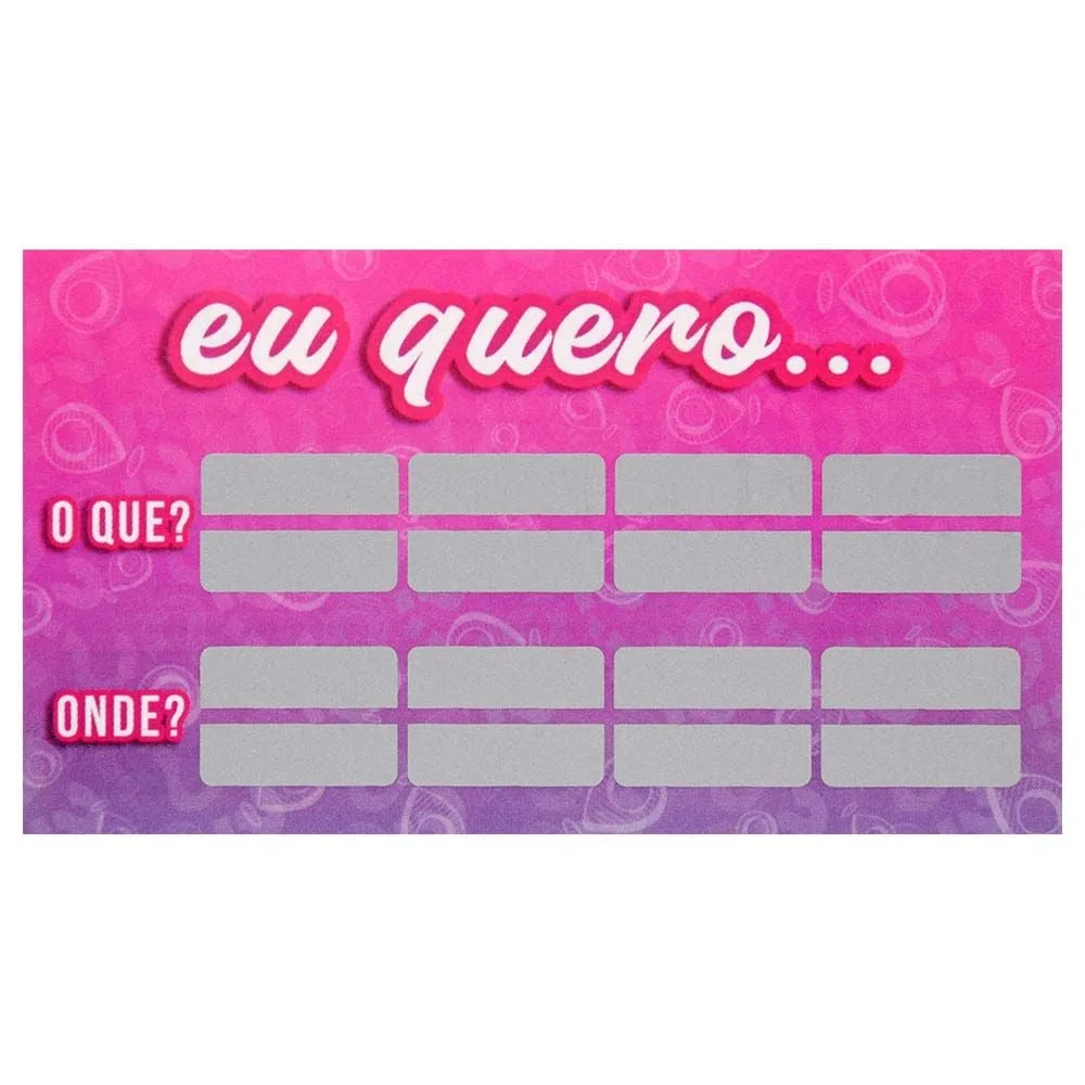 Raspadinha Eu Quero Unitária Sensual Love
