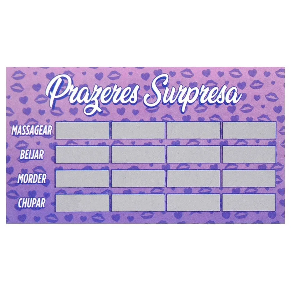 Raspadinha Prazeres Surpresa Unitária Sensual Love