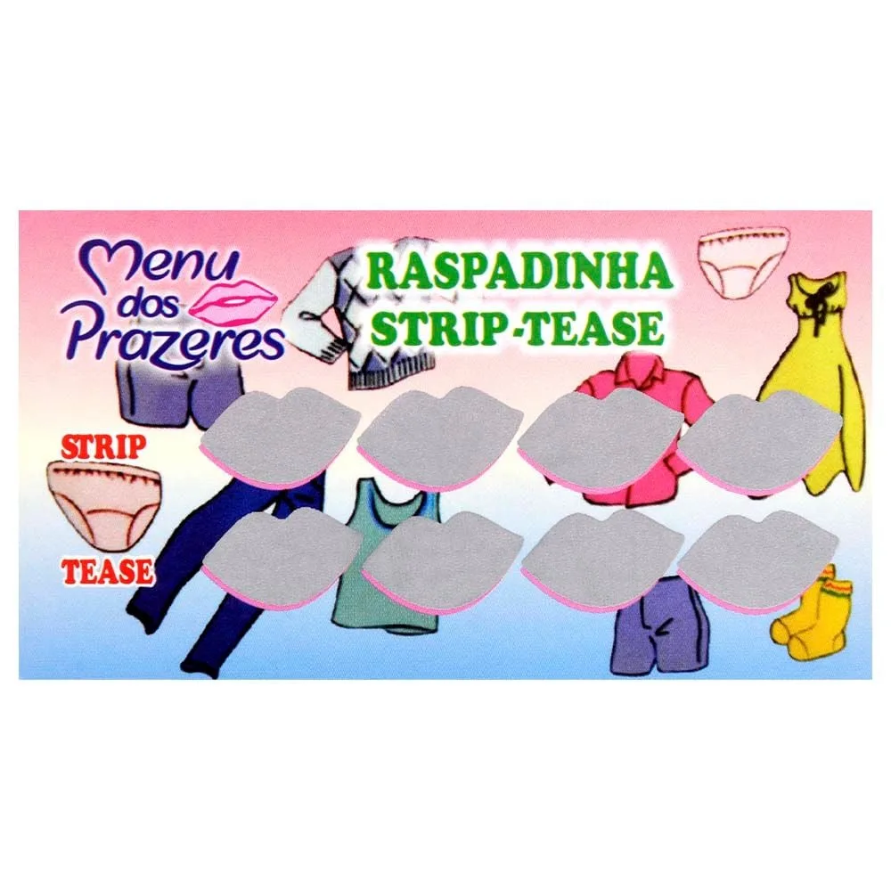 Raspadinha Strip Tease Menu Dos Prazeres