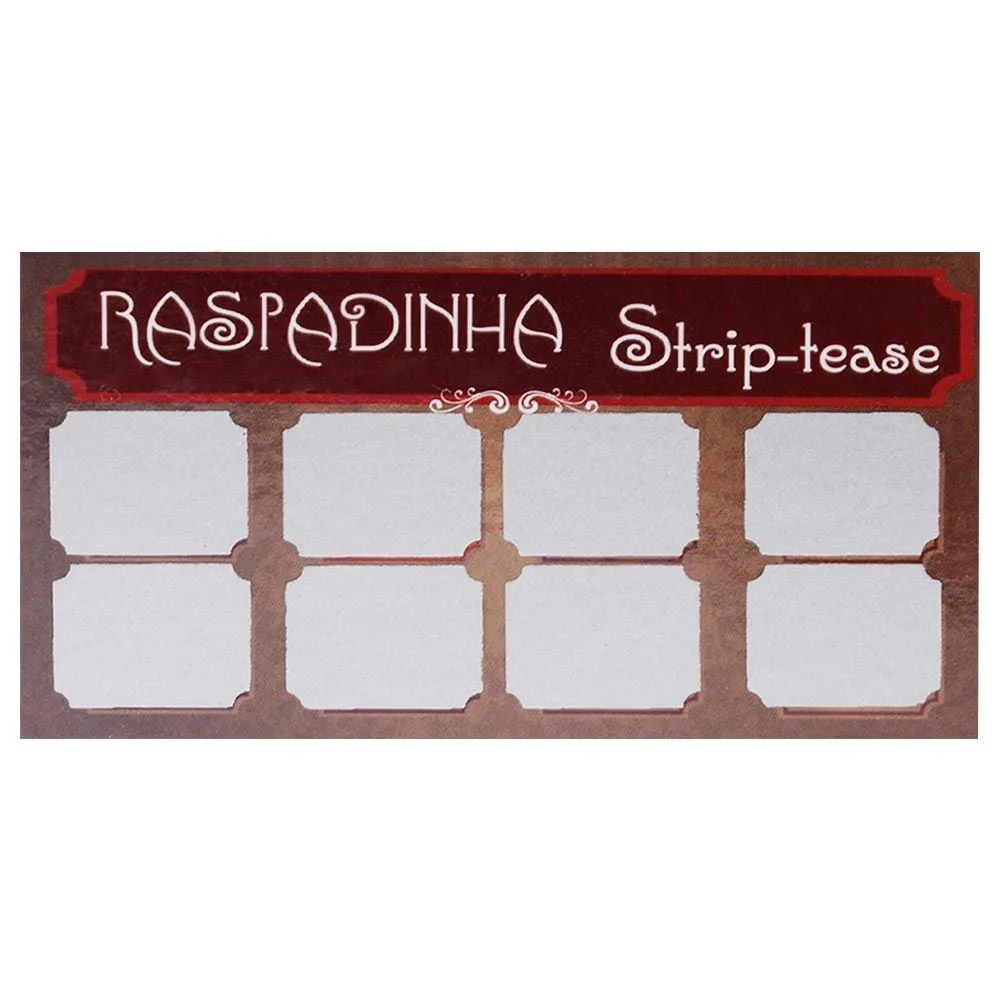 Raspadinha Striptease 10 Unidades Kgel