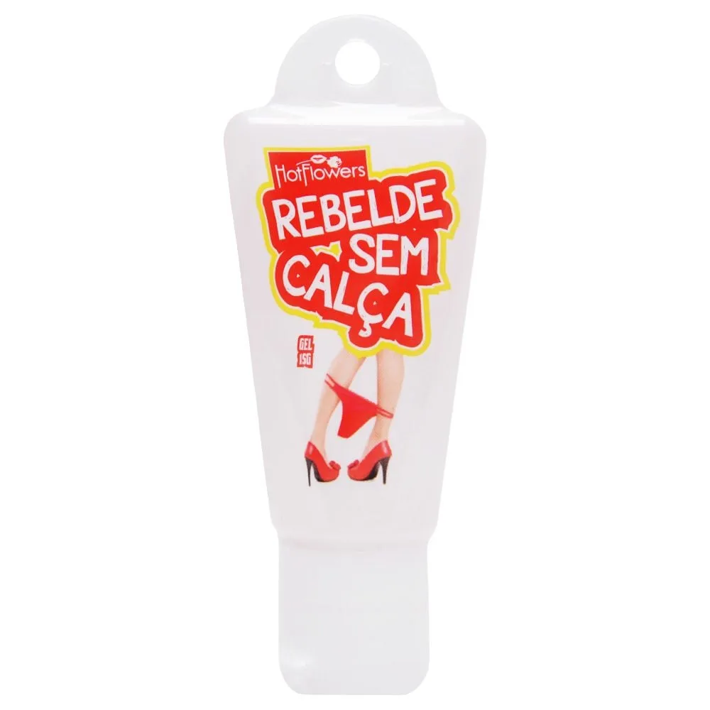 Rebelde Sem Calça Gel Anal 15g Hot Flowers