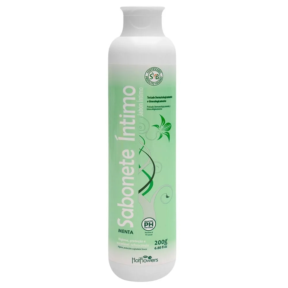 Sabonete íntimo Aroma Menta 200g Hot Flowers