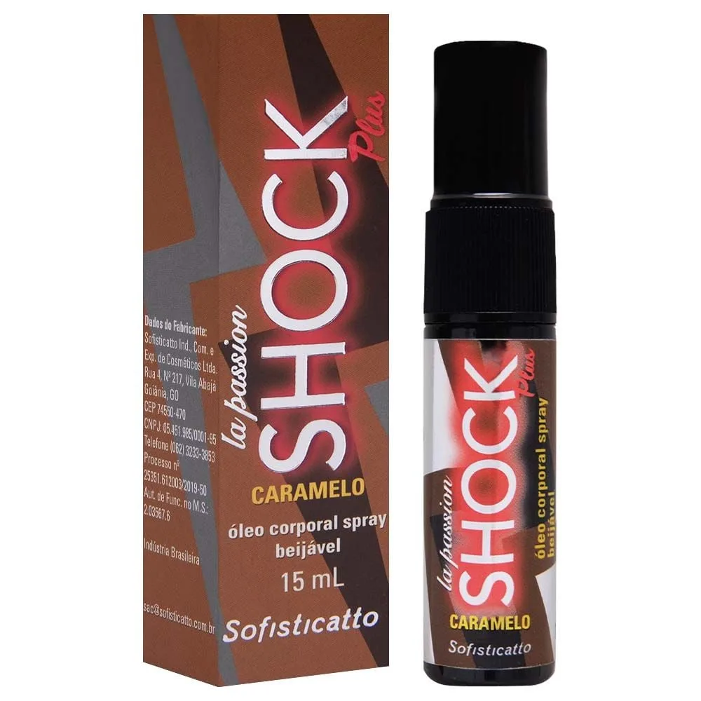 Shock Plus óleo Eletrizante Beijável Spray 15ml Sofisticatto