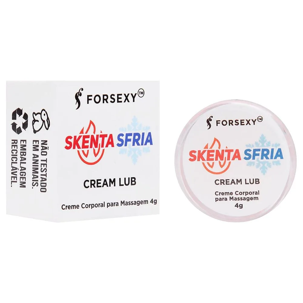 Skenta Sfria Cream Lub Gel Bifásico Unissex 4g For Sexy
