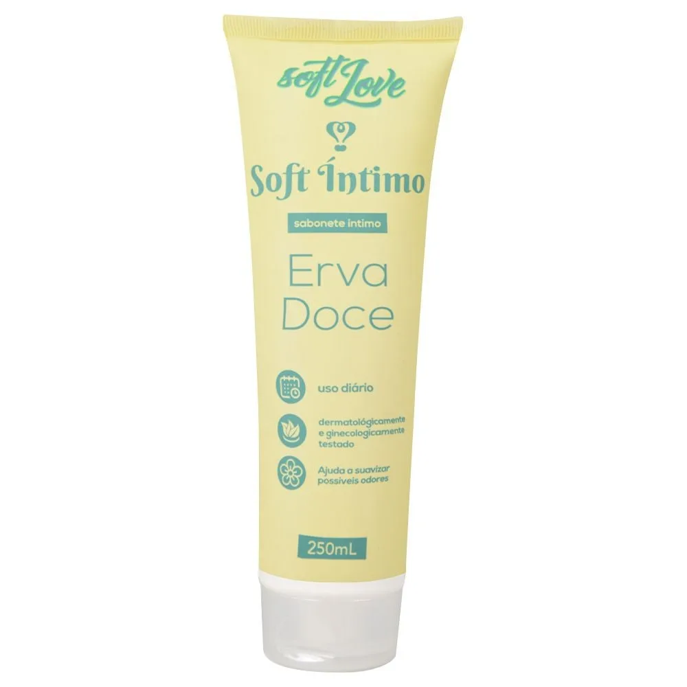 Soft íntimo Sabonete Uso Diário 250ml Soft Love